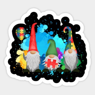 autism gnomes Sticker